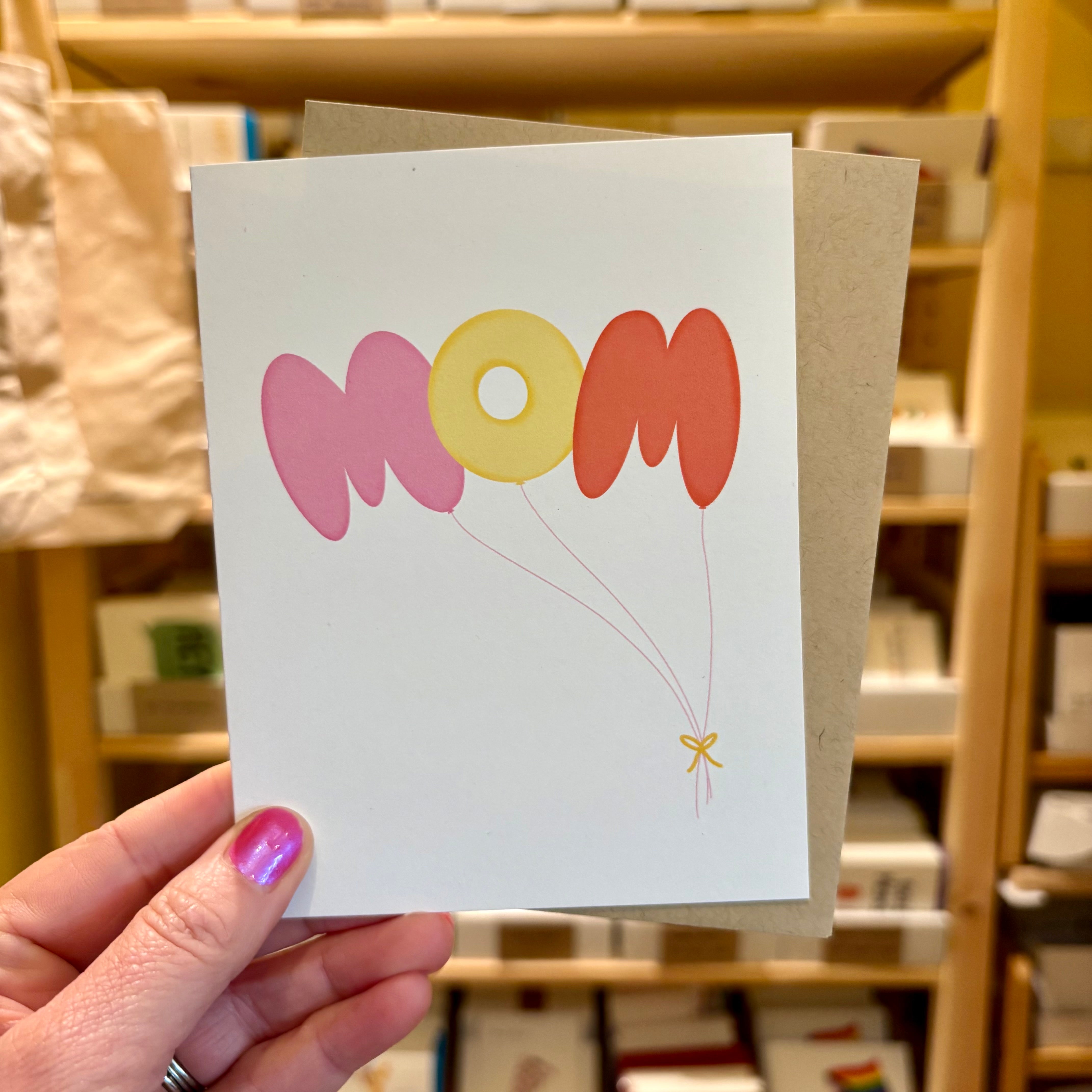 Mother's Day Card With Balloon Design – Queen Fayzel