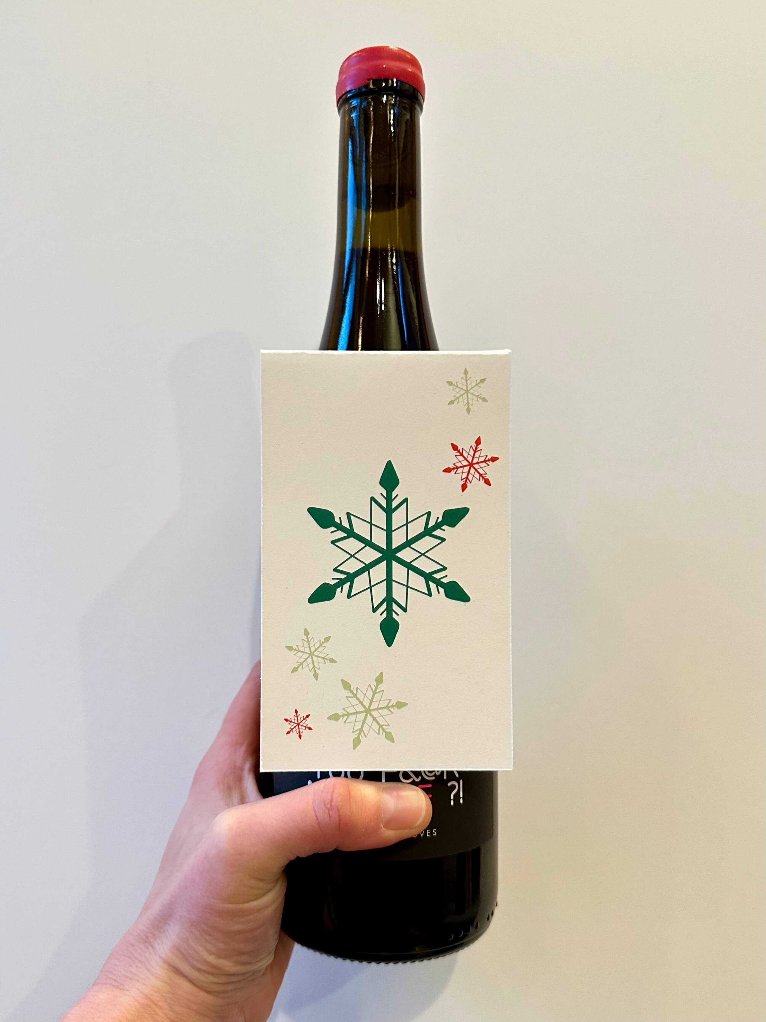 Holiday Wine Bottle Gift Tags