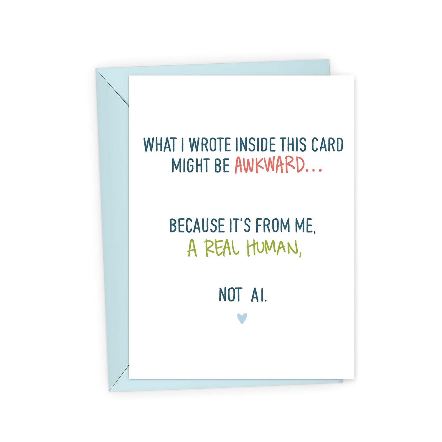 Awkward Real Human Friendship Card