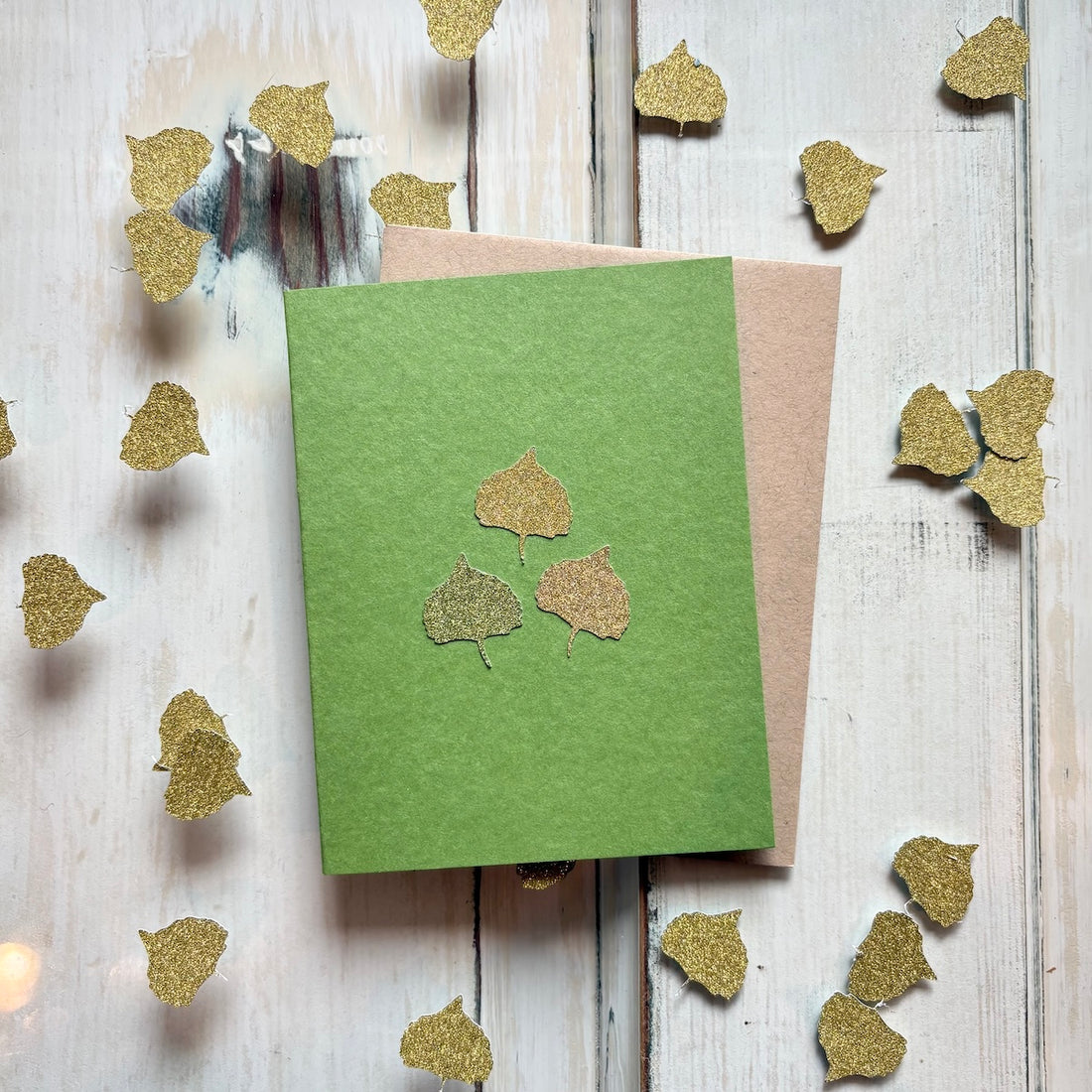 Aspen Leaf Handmade Card