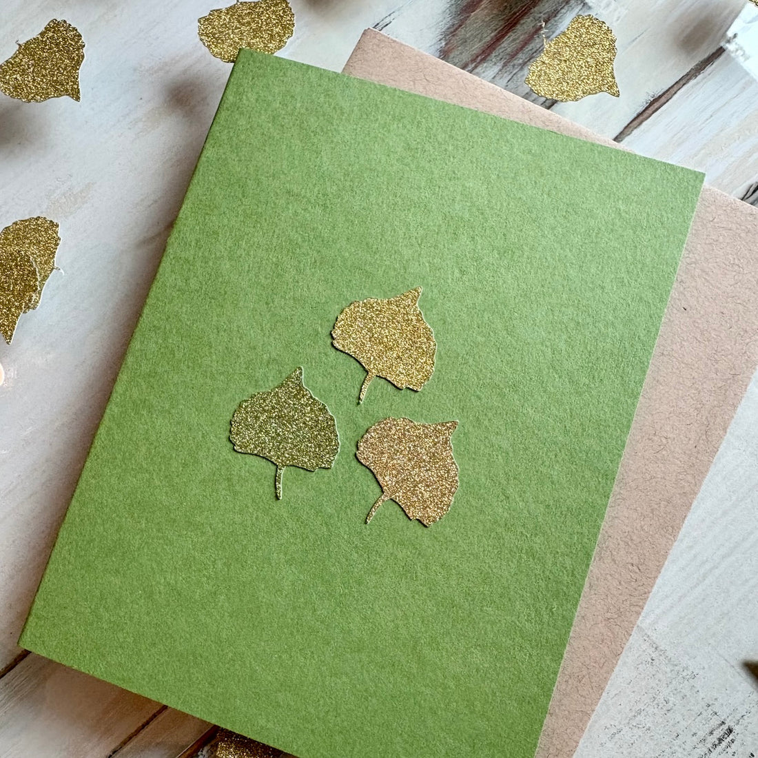 Aspen Leaf Handmade Card