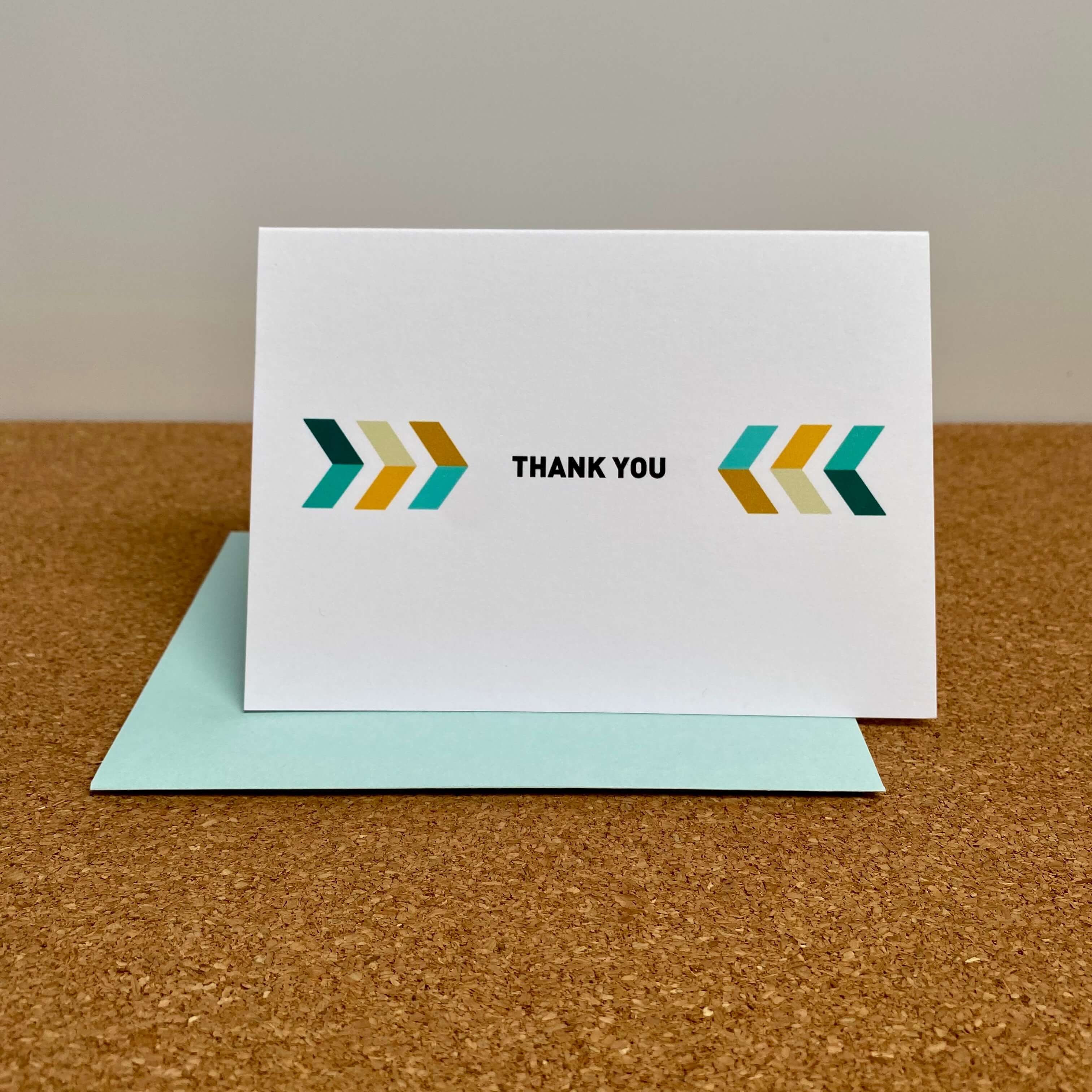 Chevron thank you note set