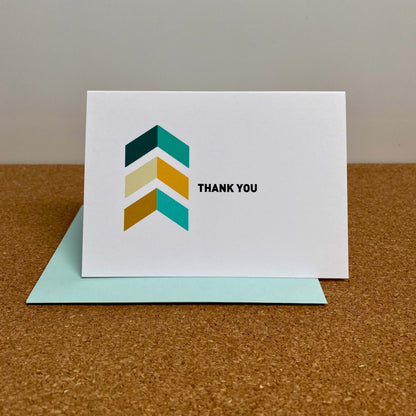 Chevron thank you note set