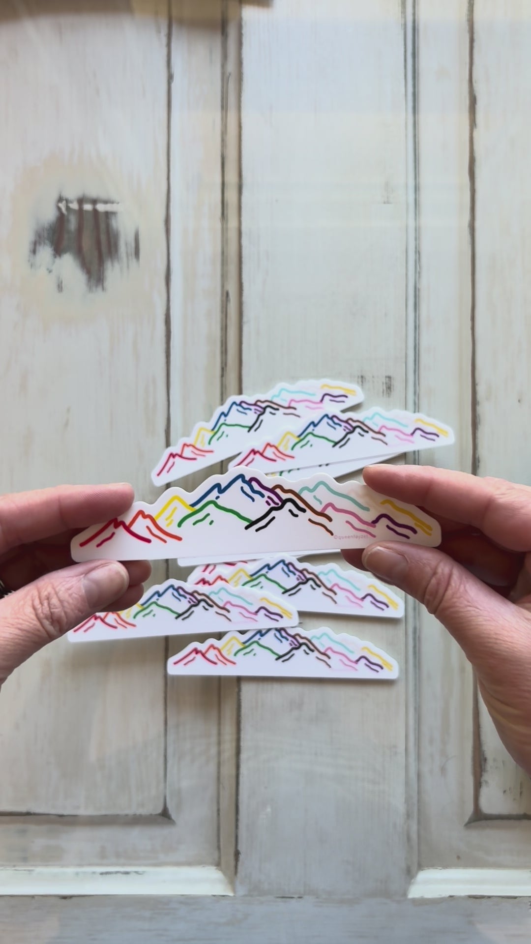 Rainbow Mountains Pride Vinyl Sticker