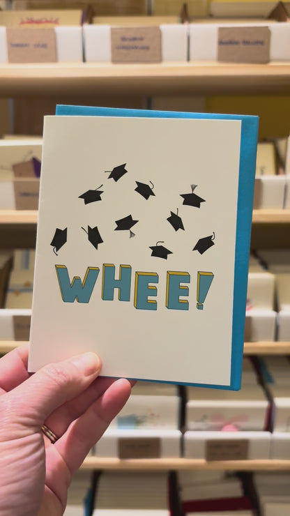 WHEE! Funny Graduation Congratulations Card