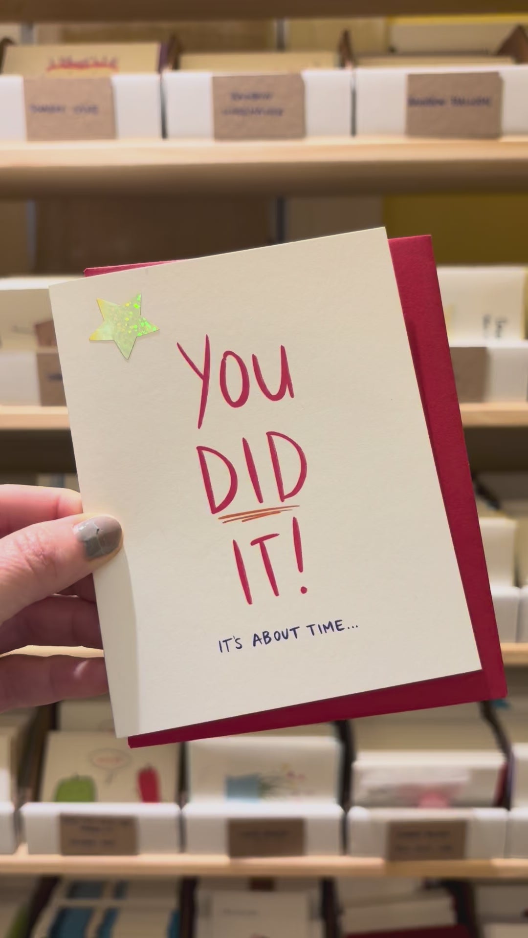 "You did it!" Sarcastic Congratulations Greeting Card