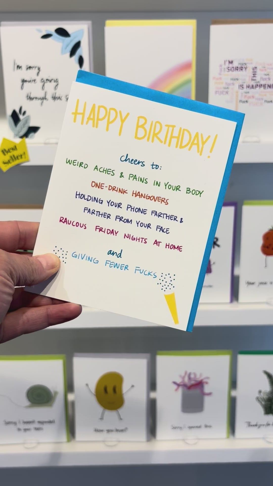 Fewer Effs Birthday Card