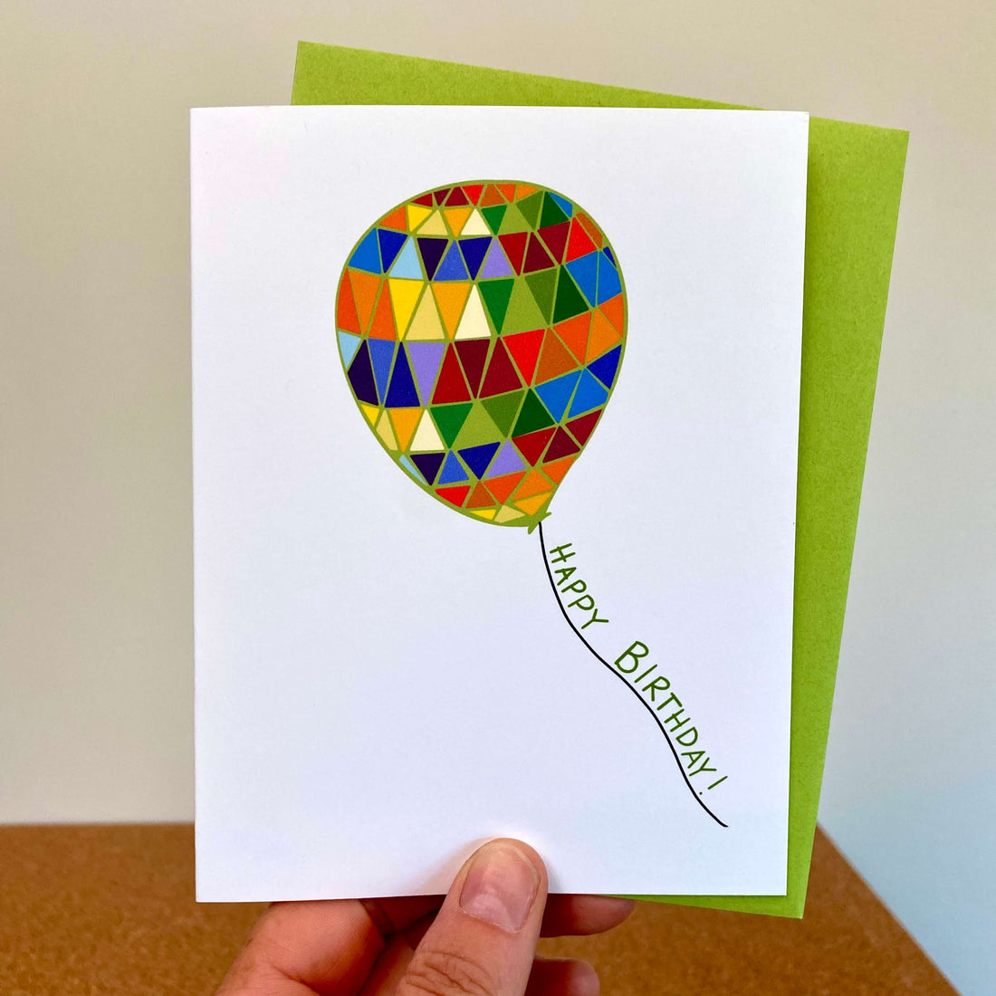 Rainbow Balloon Birthday Card
