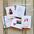 Collection of five greeting cards, for all occasions.
