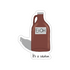 Vinyl sticker with a growler labeled "EtOH" and the words "It&