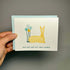 Healing & recovery card with a resting llama and the text, "Heal well, and rest when needed."