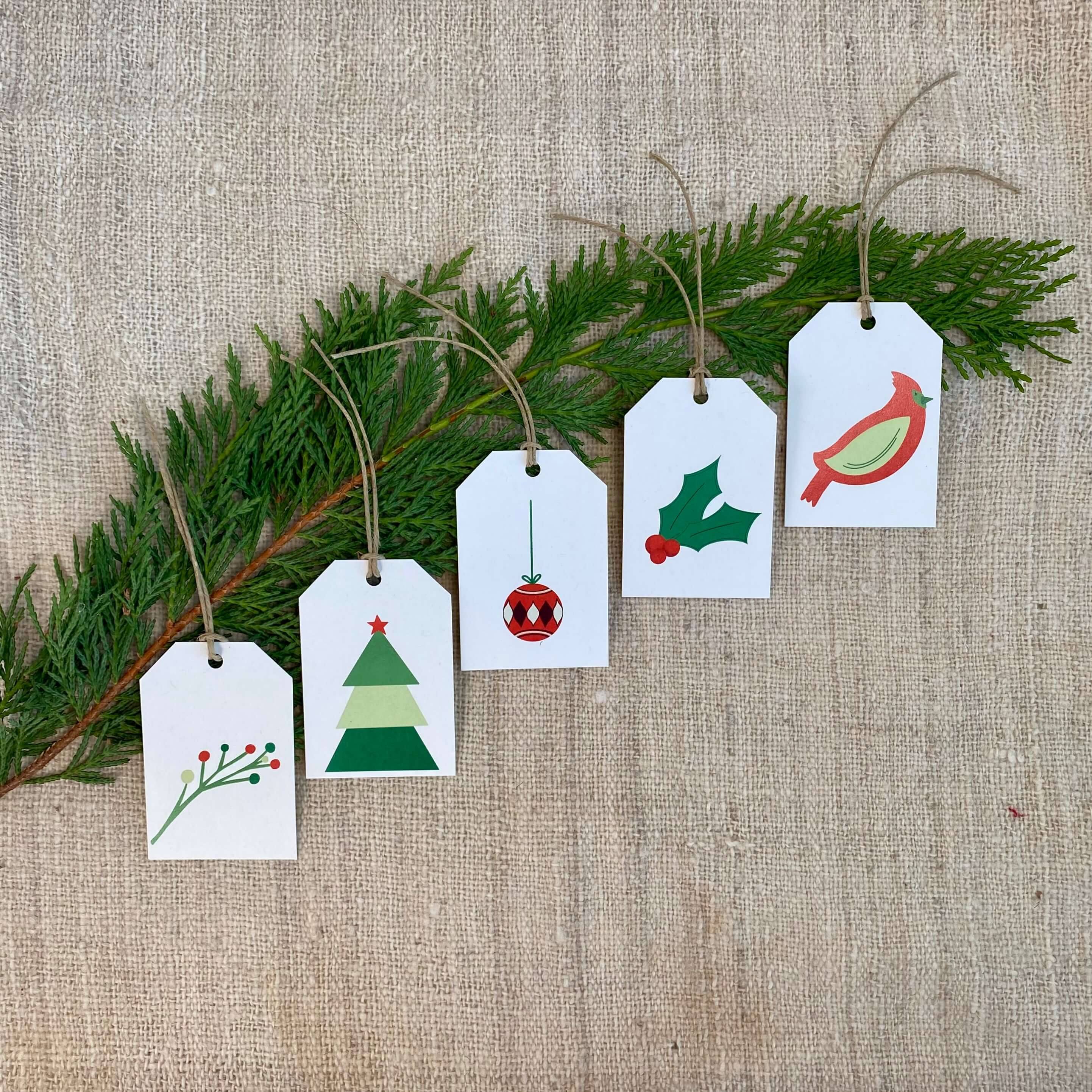 Holiday gift tags