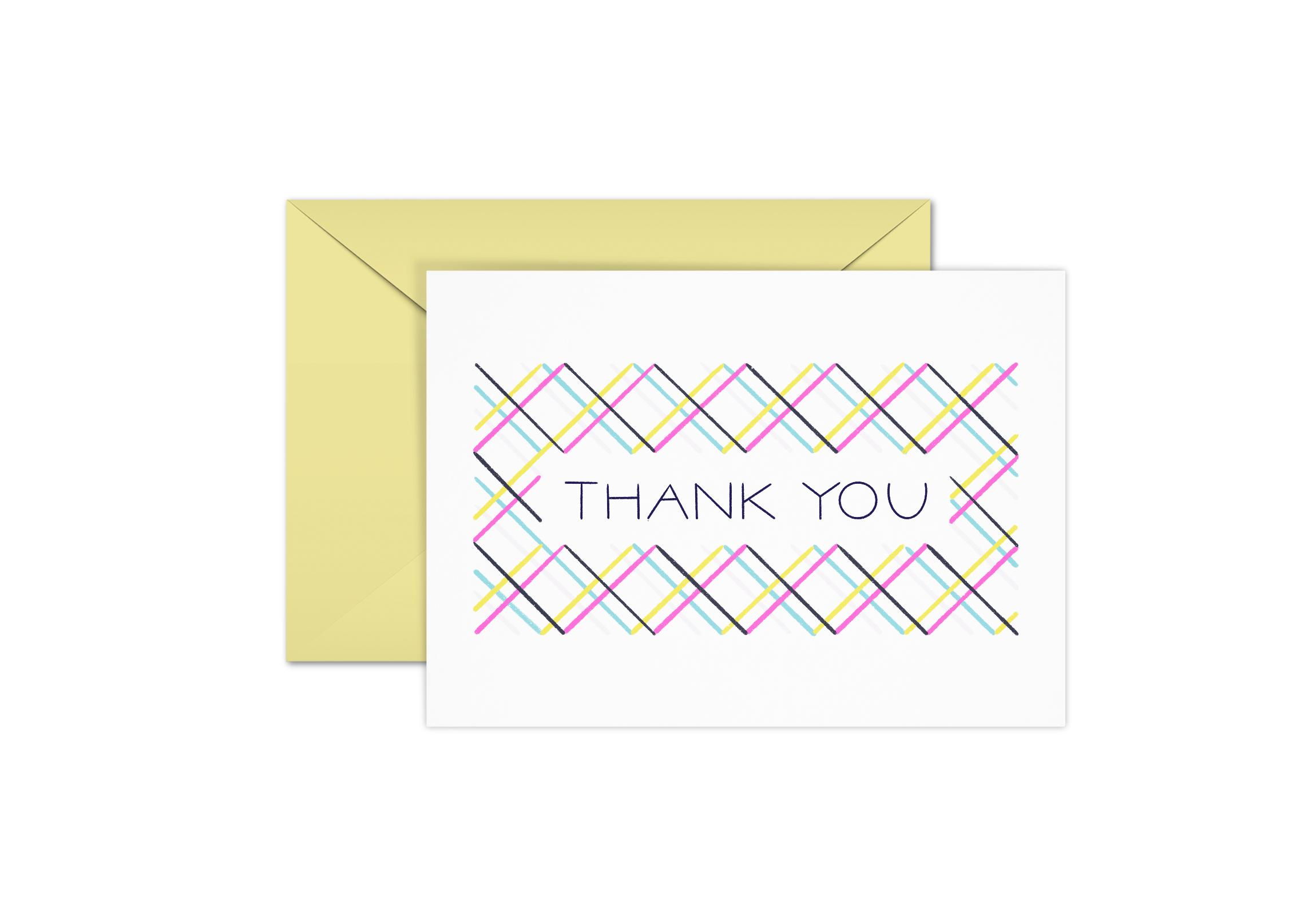 Plaid Thank You Card Set